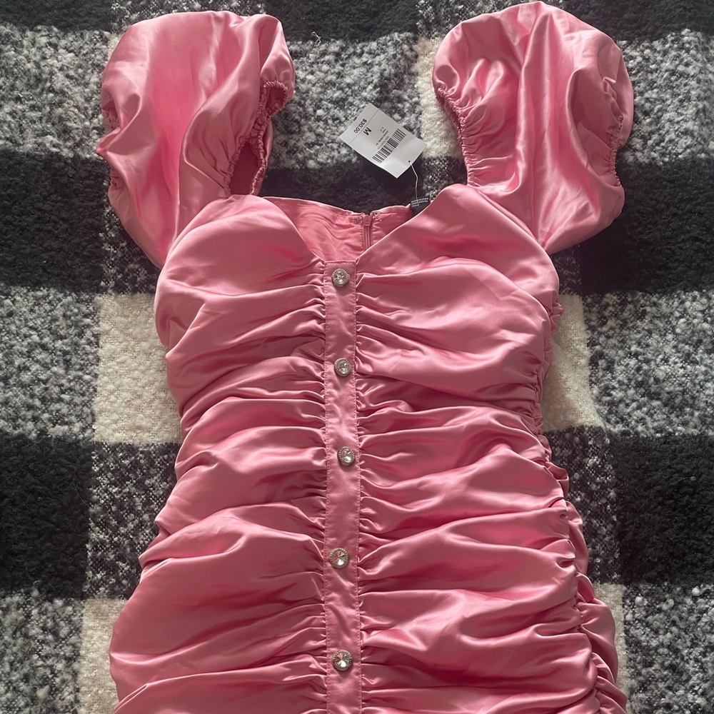 Pink Silk Dress